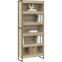 vidaXL Bibliothèque 2 Pcs Sonoma 80 X 30 X 155 Cm Bois D'ingénierie