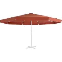 vidaXL Housse de rechange pour parasol Terracotta-Rouge 500 cm
