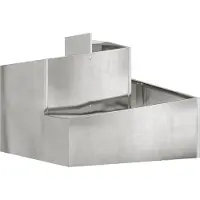 vidaXL Cache-pot de jardin Argent 60 x 60 x 50 cm Acier galvanisé