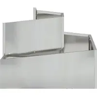 vidaXL Cache-pot de jardin Argent 60 x 60 x 50 cm Acier galvanisé