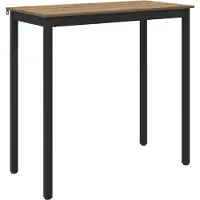 vidaXL Table haute en aggloméré, rectangulaire