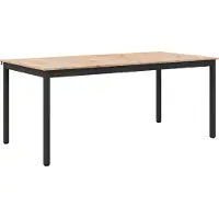 vidaXL Table de salle à manger Nature 180 x 90 x 75 cm Pin massif
