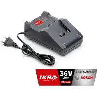 Ikra BOSCH Chargeur 36 volts (AL 36V-20) avec affichage LED