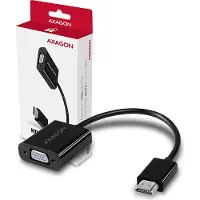 Axagon RVH-VGN adaptateur de câble vidéo 0,15 m HDMI Type A (Standard) VGA (D-Sub) Noir