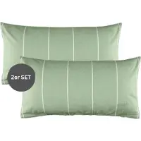 Esprit Renforcé Housses de coussin et draps de lit HARPLINES Vert 40 x 80 cm 2pcs