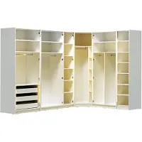 AEA Armoire Armoire d'angle Armoire chambre à coucher Armoire en verre Moderne Loft