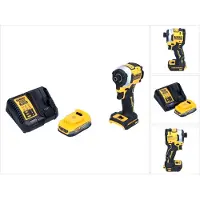 DeWalt DCF 850 E1 Clé à choc sans fil 18 V 205 Nm 1/4" Brushless + 1x batterie 1,7 Ah + chargeur