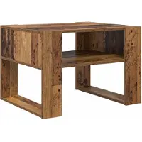 vidaXL Table basse en bois recyclé, 66 x 53 x 45 cm, matériau de bois
