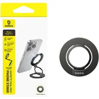Baseus MagPro 3 Support téléphone magnétique à double anneau - Noir cosmique