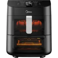 Ginza.se Airfryer 2 en 1 combiné avec four 6,4 + 4,4 litres