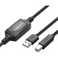 UGREEN Câble d'imprimante actif Usb 2.0 A-B Us122, 15M (Noir)