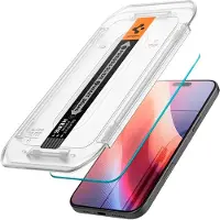 Spigen Protection d'écran en verre trempé GLAStR Fit 2 Paquets + Applicator Apple iPhone 17 / 17 Pro / 16 Pro