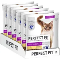 Perfect Fit Antihairball 1+ 6x750 g sucha karma pełnoporcjowa dla dorosłych kotów bogata w kurczaka