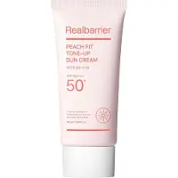 Real Barrier Peach Fit Tone-Up Sun Cream crème teintée protectrice visage SPF 50+ 50 ml
