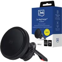 3mk Protection Accessoires - Car MagCharger fo r Airvent, Support pour smartphone, Noir