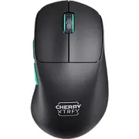 Cherry Xtrfy M64 - Souris - ergonomique - optique - 5 boutons - sans fil - 2,4 GHz - récepteur sans fil (USB) - noir (CX-M64W-BLACK)