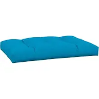 vidaXL Coussin de palette bleu 120x80x12 cm tissu