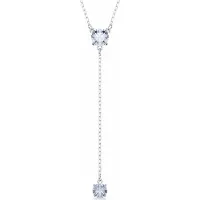 Swarovski Attract ychain Round cut Blue Rhodium topcoat One size Crystals rhodiumplated Crystal, (Cristallin)