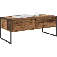 vidaXL Table basse en vieux bois 100 x 46 x 40 cm Bois composite