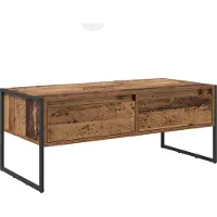 vidaXL Table basse en vieux bois 100 x 46 x 40 cm Bois composite