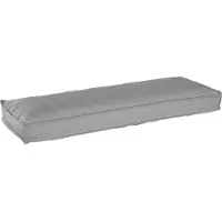 vidaXL Coussin pour banc de palette Gris 120 x 40 x 8 cm Tissu Oxford