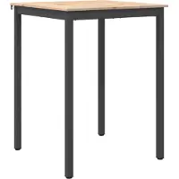 vidaXL Table bar 80 x 80 x 105 cm, en bois de pin massif, finition naturelle