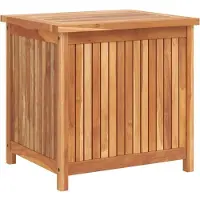 vidaXL Coffre de jardin 60x50x58 cm bois massif teck