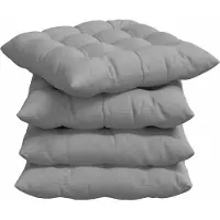 vidaXL Coussins de siège 2 pcs Gris nuage 40 x 40 x 6 cm tissu