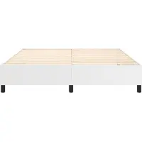 vidaXL Cadre de lit blanc 160x200 cm en similicuir