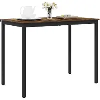 vidaXL Table haute en aggloméré, rectangulaire