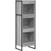 vidaXL Bibliothèque Gris Sonoma 80 x 30 x 155 cm Bois d'ingénierie