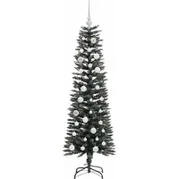vidaXL Sapin de Noël artificiel avec 150 LED Vert 43 x 43 x 150 cm