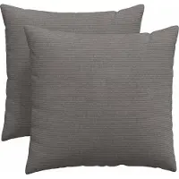 vidaXL Coussins de canapé 2 pcs Gris clair 50 x 50 cm