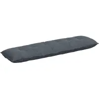 vidaXL Coussin de dossier gris foncé 180 x 50 cm Tissu velours côtelé