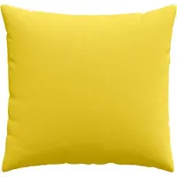 vidaXL Coussins de canapé 2 pcs Jaune clair 50 x 50 cm tissu