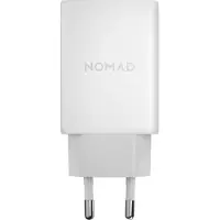 Nomad Slim Chargeur EU (40W) – Compatible avec les prises EU – Intègre la technologie USB-C PD pour une charge rapide – Design compact et pratique pour le voyage - Blanc