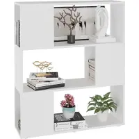 vidaXL Bibliothèque/Séparateur de pièce Blanc 80x24x94 cm