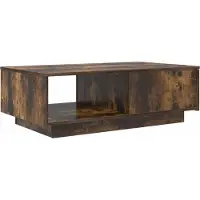 vidaXL Table basse Chêne fumé 95 x 55 x 31 cm Bois composite