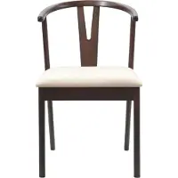 vidaXL - 2 chaises de salle à manger, en bois d'hévéa massif, couleur marron clair