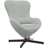 vidaXL Fauteuil œuf Gris clair 63 x 73 x 90 cm Velours