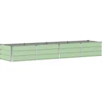 vidaXL Jardinière Vert 320 X 80 X 45 Cm Acier