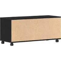 vidaXL Meuble TV noir 90 x 35 x 40,5 cm en aggloméré