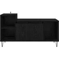 vidaXL Meubles TV, 100 x 35 x 55 cm, noir, imitation chêne, panneaux de particules