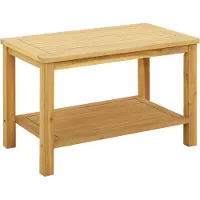 vidaXL Table d'appoint Huile naturelle 70 x 40 x 45 cm Bois massif Acacia