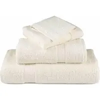 vidaXL Essuie-mains de qualité supérieure SOLUND 4 pcs crème 600 g/m²