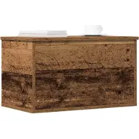 vidaXL Boîte de rangement vieux bois 60 x 35 x 35 cm Bois composite
