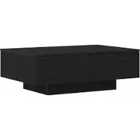 vidaXL Table Basse Chêne Noir 90X60X31 Cm Avec Bois d'Ingénierie Lumarko !