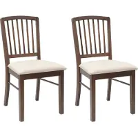 vidaXL Chaise de salle à manger 2 pcs marron clair 50 x 52,5 x 91 cm