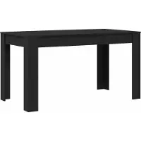 vidaXL Table de salle à manger Chêne noir 140 x 74,5 x 76 cm Bois composite