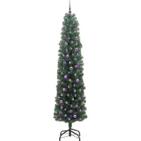 vidaXL Arbre de Noël artificiel avec 300 LED avec support Vert 240 cm